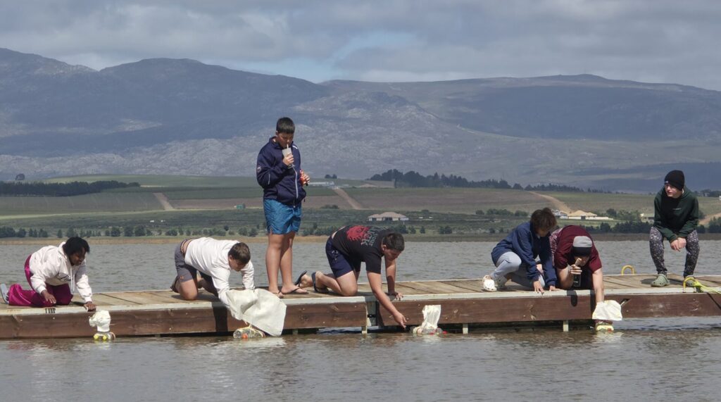 Youth dinghy sailing camps in the Western Cape - Model boat race