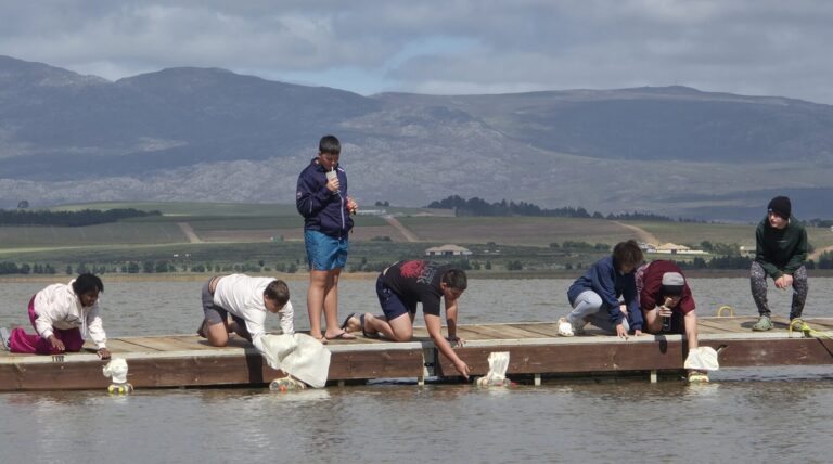 Youth dinghy sailing camps in the Western Cape - Model boat race