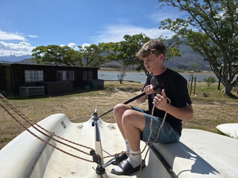 Youth dinghy sailing camps in the Western Cape - Dry drills