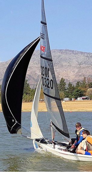 Gennaker training at a youth sailing camp